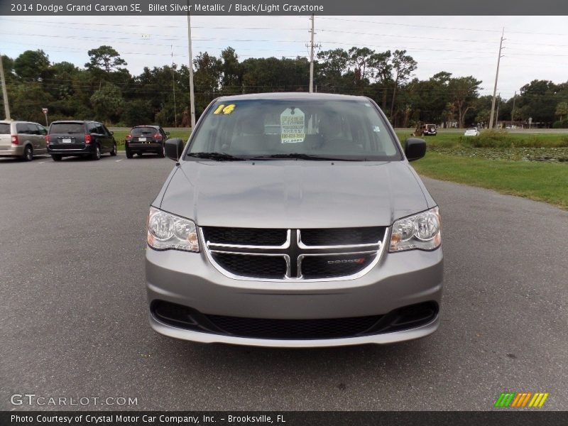 Billet Silver Metallic / Black/Light Graystone 2014 Dodge Grand Caravan SE