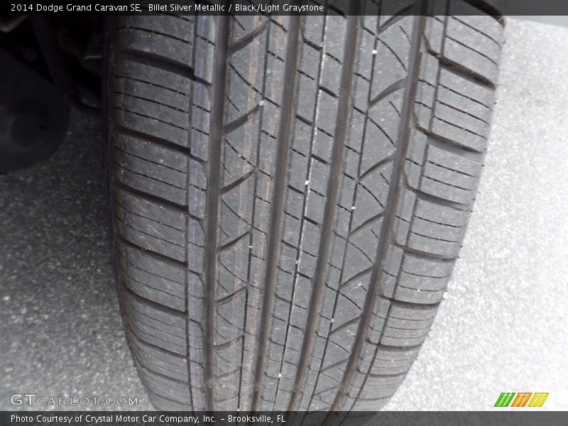 Billet Silver Metallic / Black/Light Graystone 2014 Dodge Grand Caravan SE