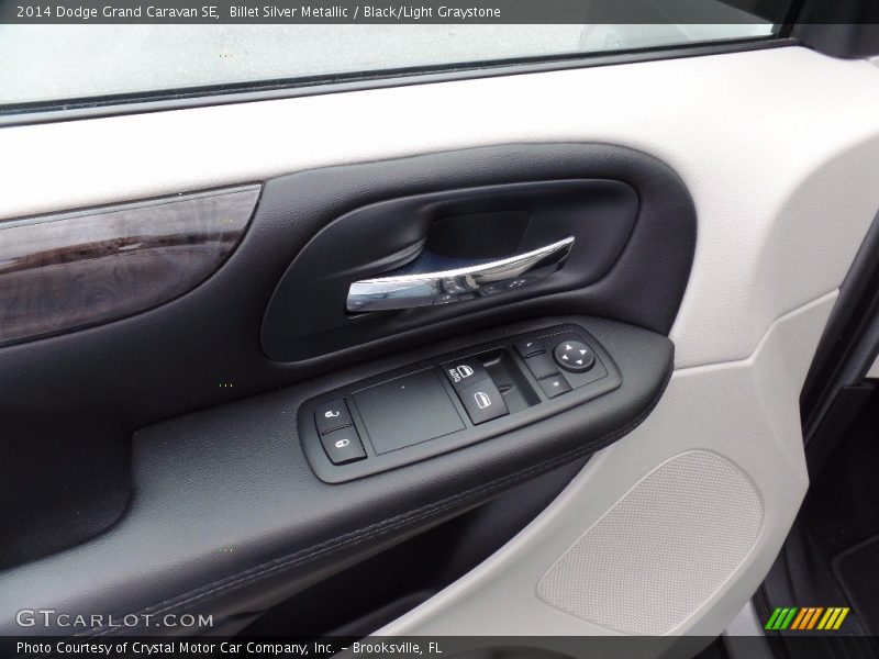Billet Silver Metallic / Black/Light Graystone 2014 Dodge Grand Caravan SE