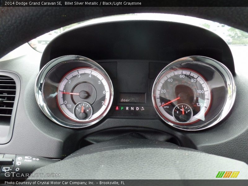 Billet Silver Metallic / Black/Light Graystone 2014 Dodge Grand Caravan SE