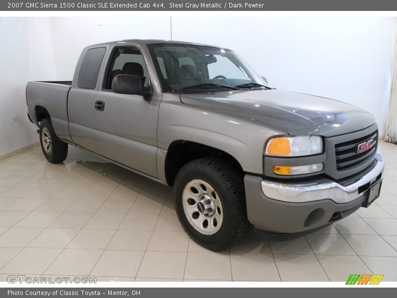 Steel Gray Metallic / Dark Pewter 2007 GMC Sierra 1500 Classic SLE Extended Cab 4x4