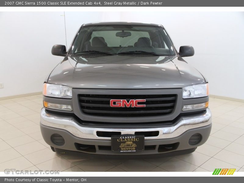 Steel Gray Metallic / Dark Pewter 2007 GMC Sierra 1500 Classic SLE Extended Cab 4x4