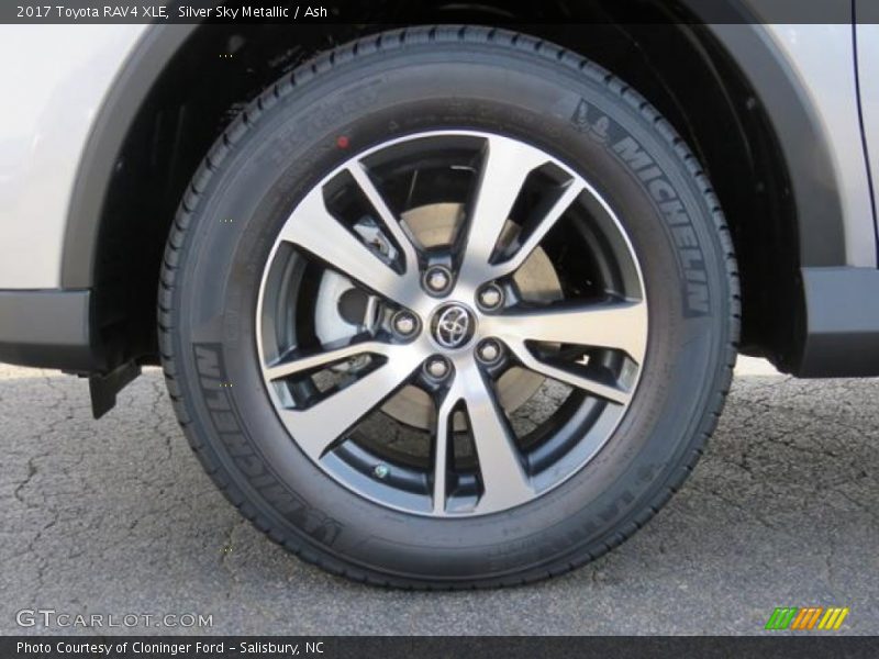 Silver Sky Metallic / Ash 2017 Toyota RAV4 XLE