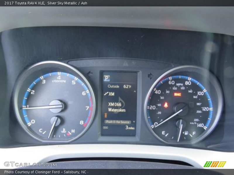 Silver Sky Metallic / Ash 2017 Toyota RAV4 XLE