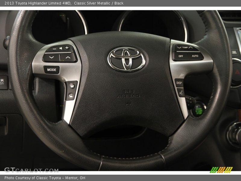 Classic Silver Metallic / Black 2013 Toyota Highlander Limited 4WD