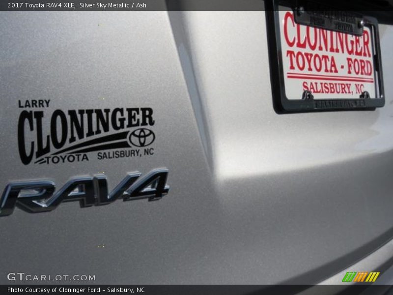 Silver Sky Metallic / Ash 2017 Toyota RAV4 XLE