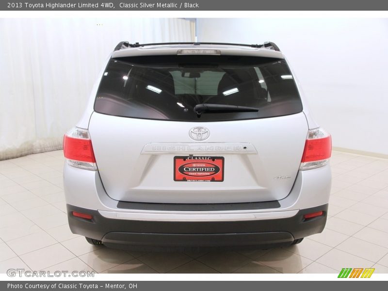 Classic Silver Metallic / Black 2013 Toyota Highlander Limited 4WD