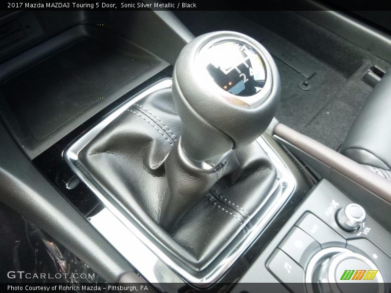 Sonic Silver Metallic / Black 2017 Mazda MAZDA3 Touring 5 Door