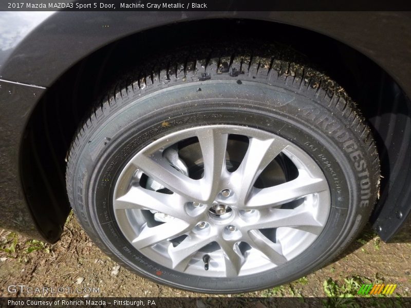 Machine Gray Metallic / Black 2017 Mazda MAZDA3 Sport 5 Door