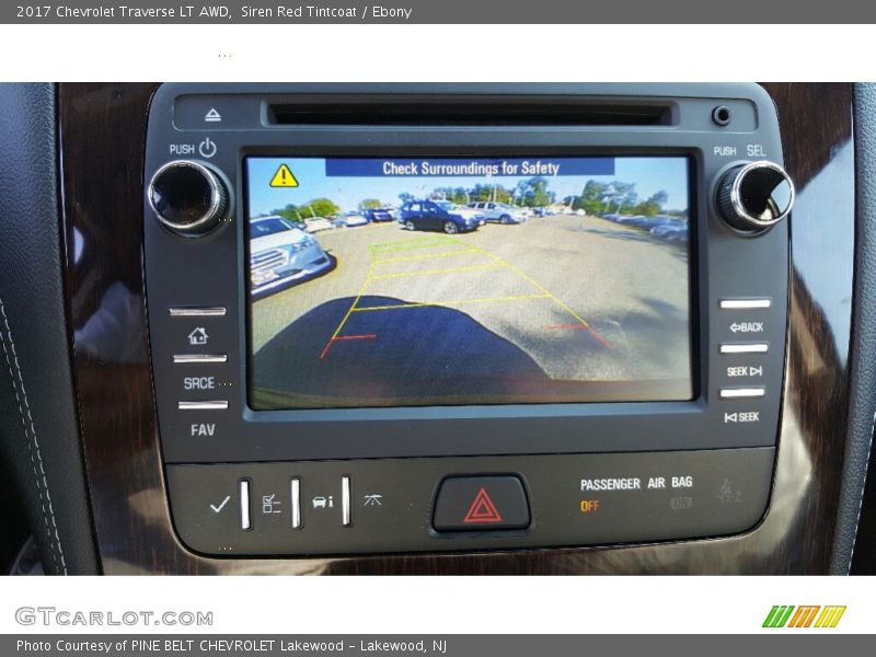 Siren Red Tintcoat / Ebony 2017 Chevrolet Traverse LT AWD