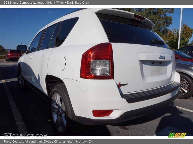 Bright White / Dark Slate Gray 2012 Jeep Compass Latitude