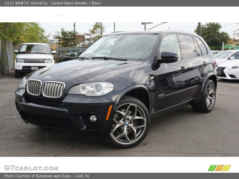 Carbon Black Metallic / Black 2012 BMW X5 xDrive50i