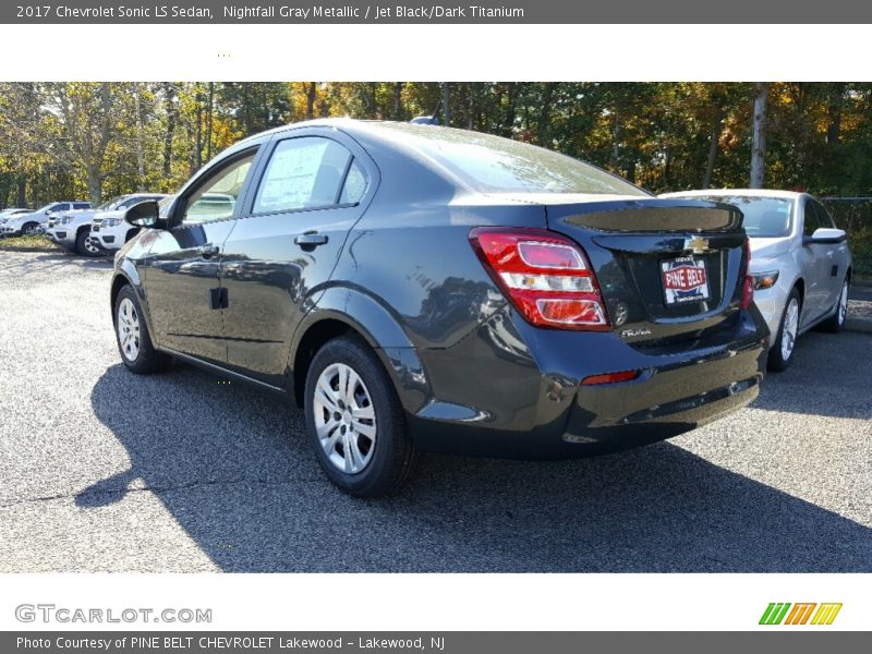 Nightfall Gray Metallic / Jet Black/Dark Titanium 2017 Chevrolet Sonic LS Sedan