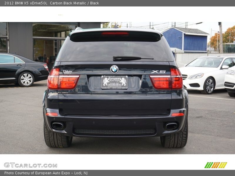 Carbon Black Metallic / Black 2012 BMW X5 xDrive50i