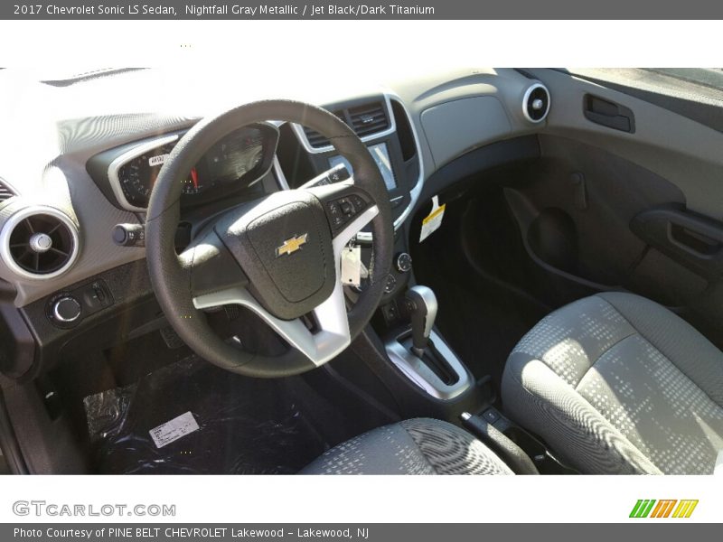 Nightfall Gray Metallic / Jet Black/Dark Titanium 2017 Chevrolet Sonic LS Sedan