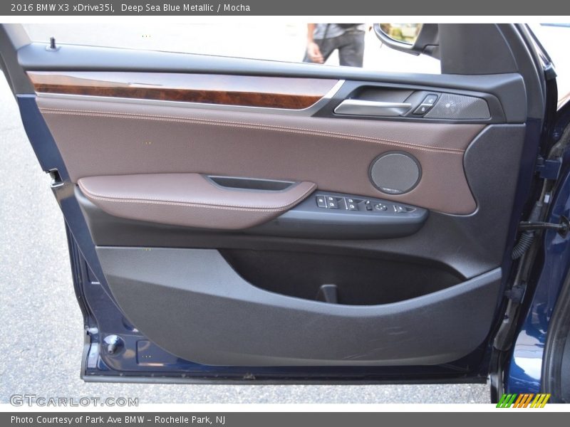 Deep Sea Blue Metallic / Mocha 2016 BMW X3 xDrive35i