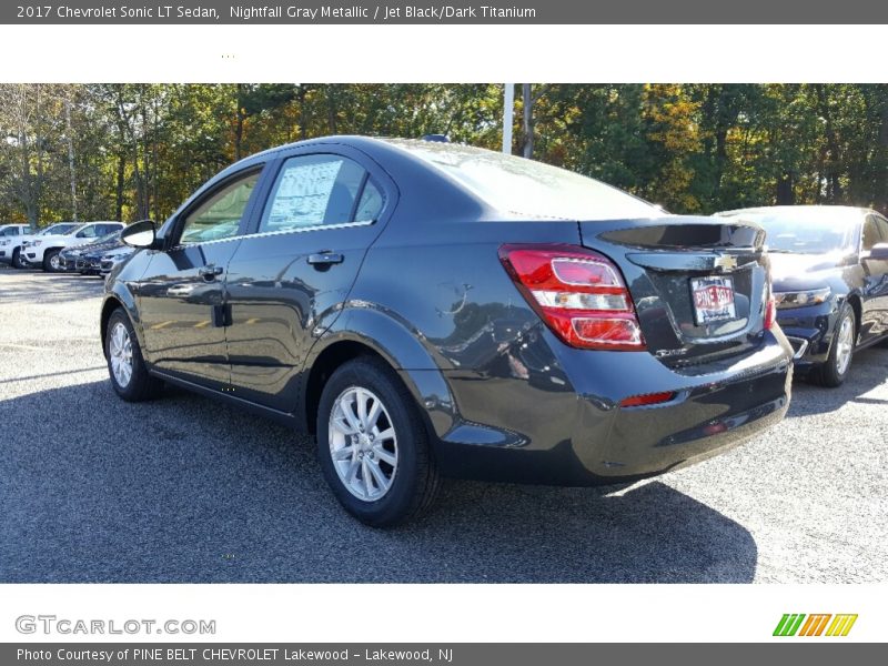 Nightfall Gray Metallic / Jet Black/Dark Titanium 2017 Chevrolet Sonic LT Sedan