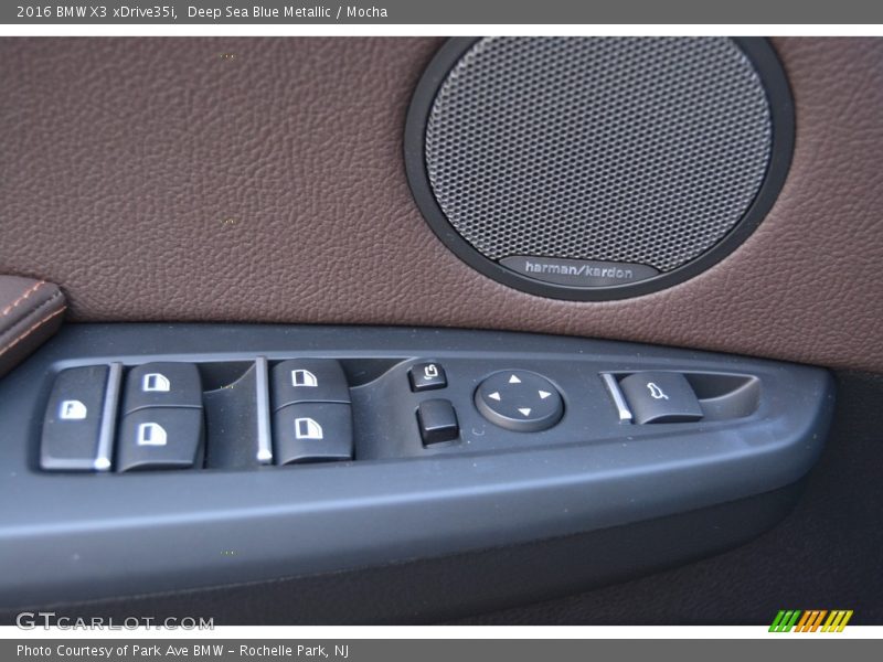 Deep Sea Blue Metallic / Mocha 2016 BMW X3 xDrive35i