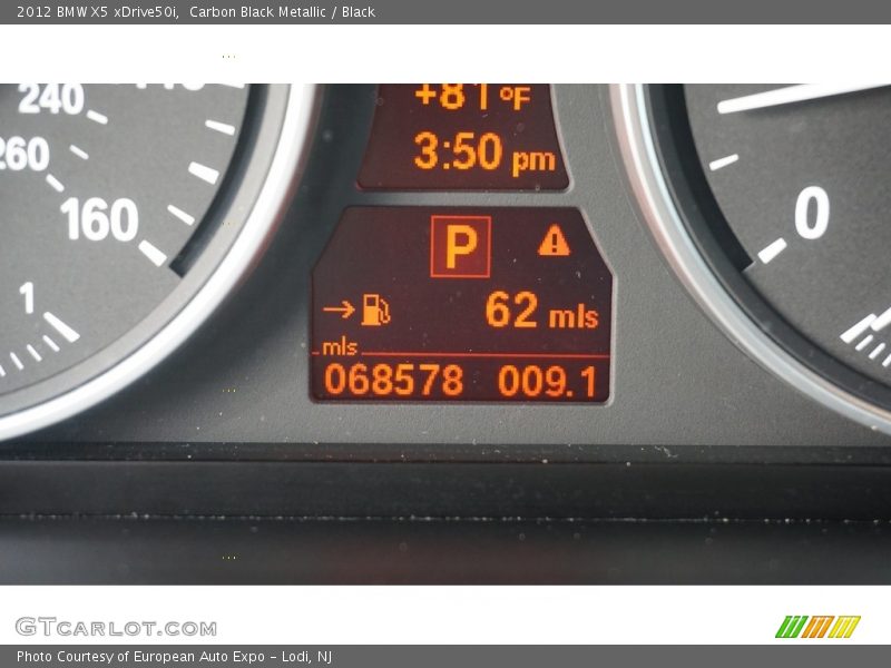 Carbon Black Metallic / Black 2012 BMW X5 xDrive50i