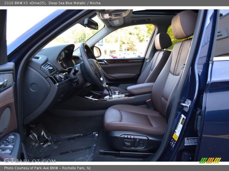 Deep Sea Blue Metallic / Mocha 2016 BMW X3 xDrive35i