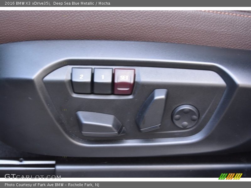 Deep Sea Blue Metallic / Mocha 2016 BMW X3 xDrive35i