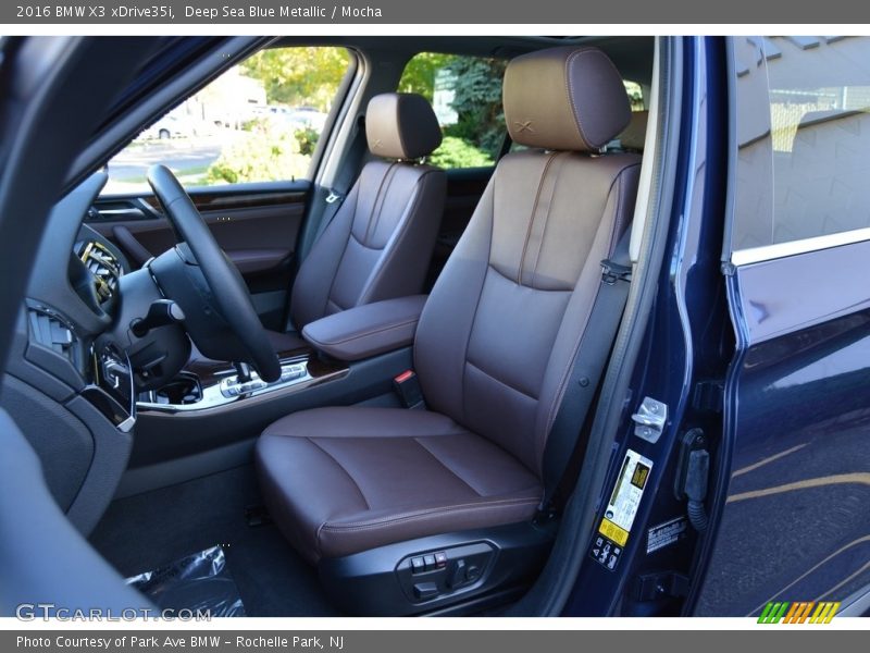Deep Sea Blue Metallic / Mocha 2016 BMW X3 xDrive35i