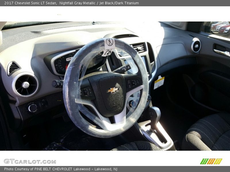 Nightfall Gray Metallic / Jet Black/Dark Titanium 2017 Chevrolet Sonic LT Sedan