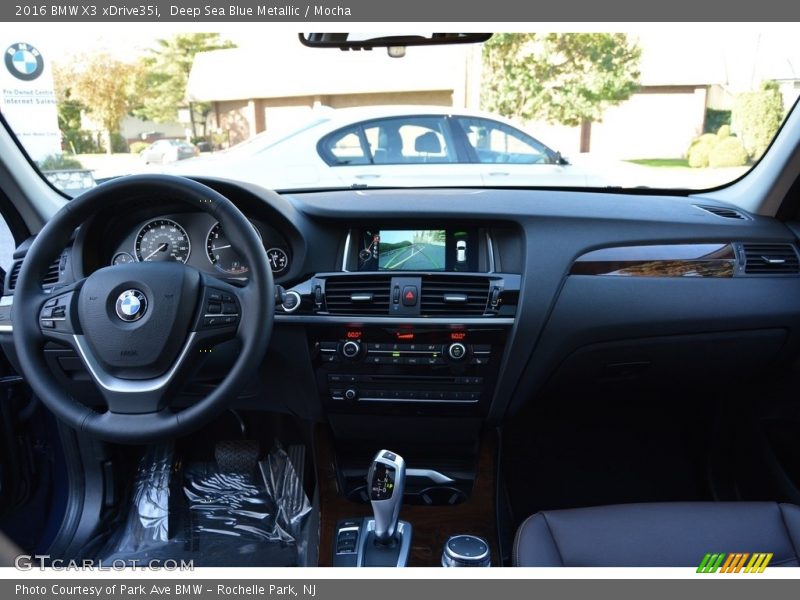 Deep Sea Blue Metallic / Mocha 2016 BMW X3 xDrive35i