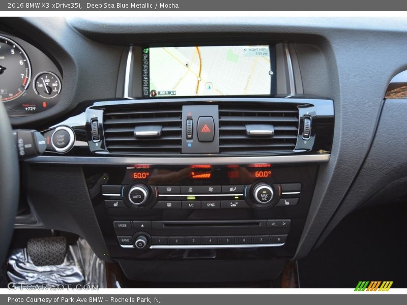 Deep Sea Blue Metallic / Mocha 2016 BMW X3 xDrive35i