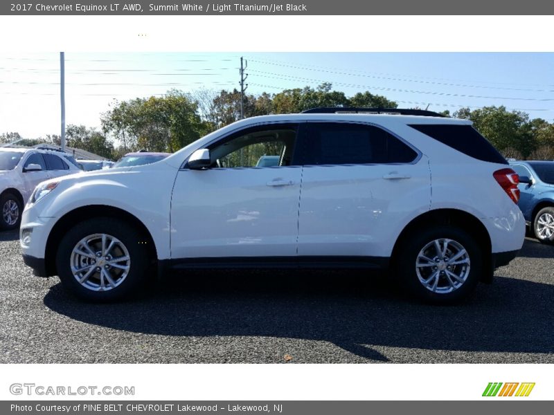 Summit White / Light Titanium/Jet Black 2017 Chevrolet Equinox LT AWD