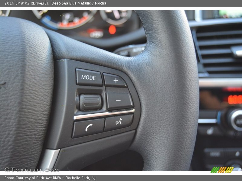 Deep Sea Blue Metallic / Mocha 2016 BMW X3 xDrive35i
