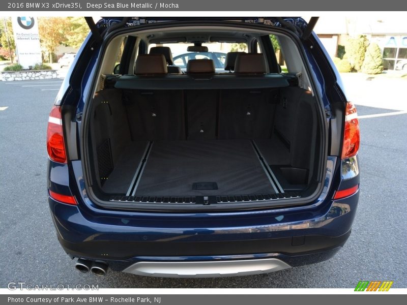 Deep Sea Blue Metallic / Mocha 2016 BMW X3 xDrive35i