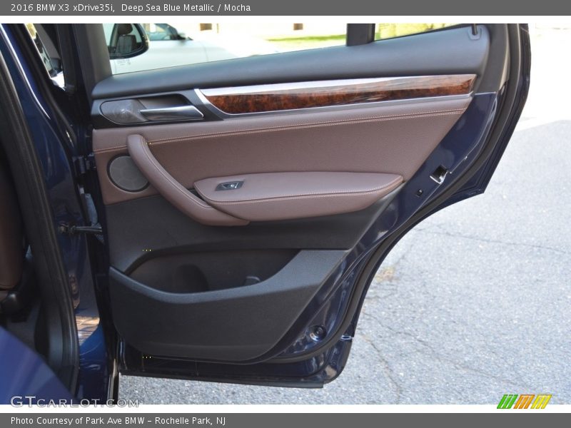 Deep Sea Blue Metallic / Mocha 2016 BMW X3 xDrive35i