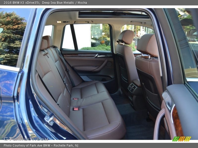 Deep Sea Blue Metallic / Mocha 2016 BMW X3 xDrive35i