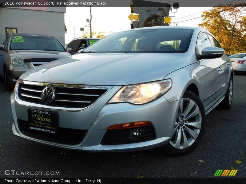 Reflex Silver Metallic / Black 2010 Volkswagen CC Sport