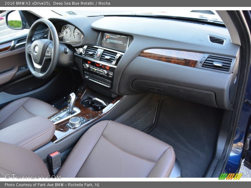 Deep Sea Blue Metallic / Mocha 2016 BMW X3 xDrive35i