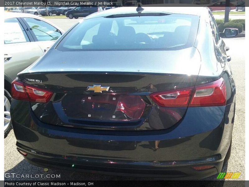 Nightfall Gray Metallic / Jet Black 2017 Chevrolet Malibu LS