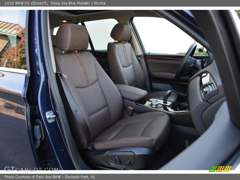 Deep Sea Blue Metallic / Mocha 2016 BMW X3 xDrive35i
