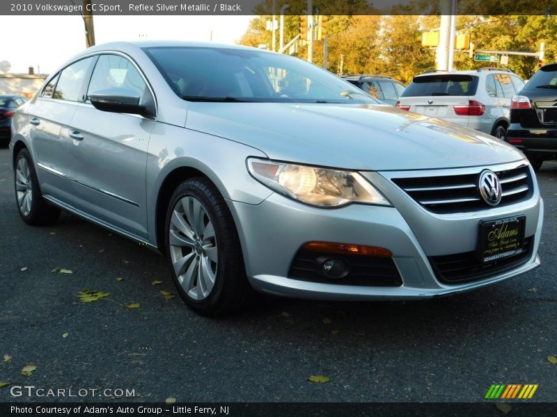 Reflex Silver Metallic / Black 2010 Volkswagen CC Sport