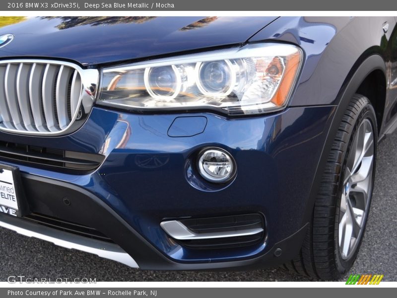 Deep Sea Blue Metallic / Mocha 2016 BMW X3 xDrive35i