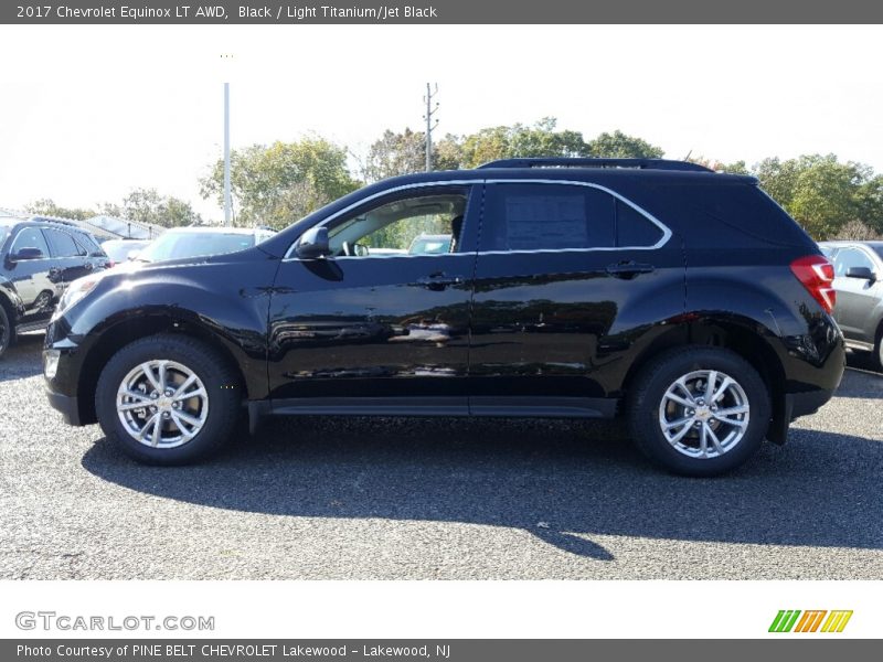 Black / Light Titanium/Jet Black 2017 Chevrolet Equinox LT AWD