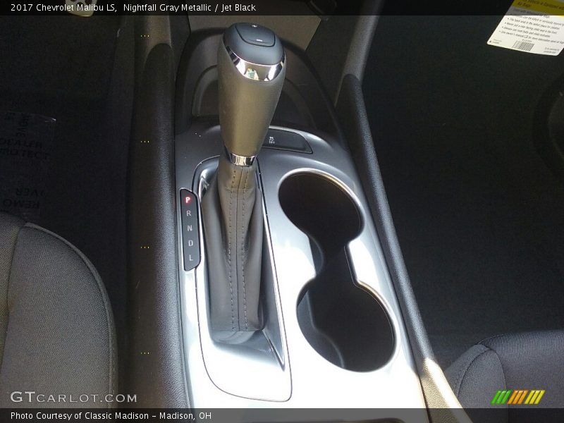 Nightfall Gray Metallic / Jet Black 2017 Chevrolet Malibu LS
