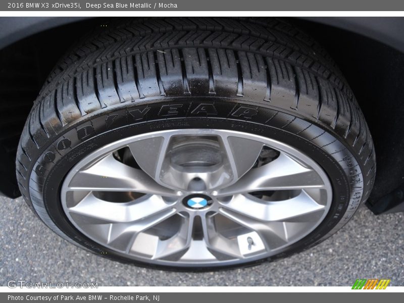 Deep Sea Blue Metallic / Mocha 2016 BMW X3 xDrive35i