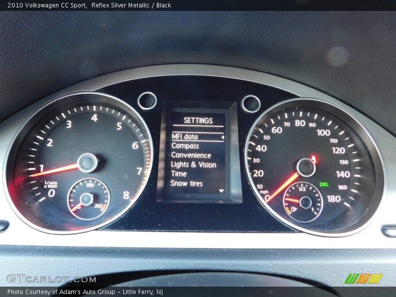 Reflex Silver Metallic / Black 2010 Volkswagen CC Sport