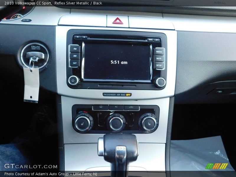 Reflex Silver Metallic / Black 2010 Volkswagen CC Sport