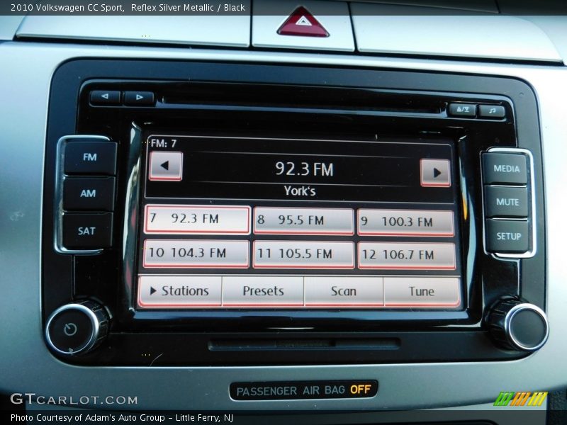 Reflex Silver Metallic / Black 2010 Volkswagen CC Sport