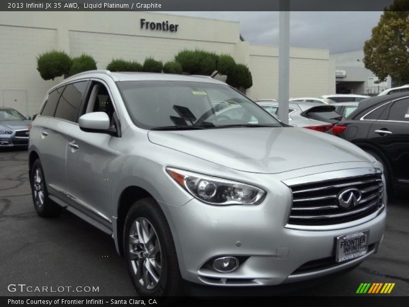 Liquid Platinum / Graphite 2013 Infiniti JX 35 AWD