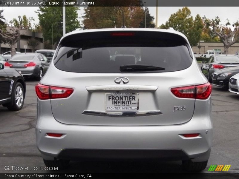 Liquid Platinum / Graphite 2013 Infiniti JX 35 AWD