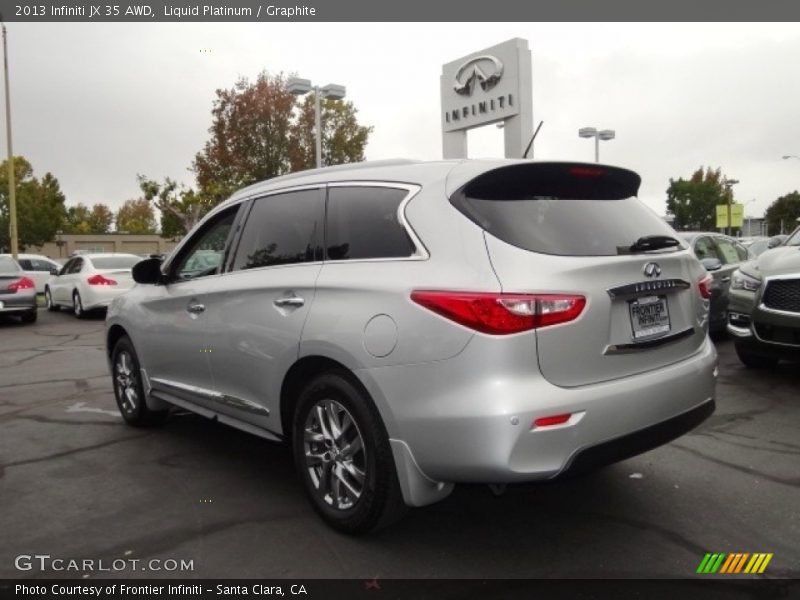 Liquid Platinum / Graphite 2013 Infiniti JX 35 AWD