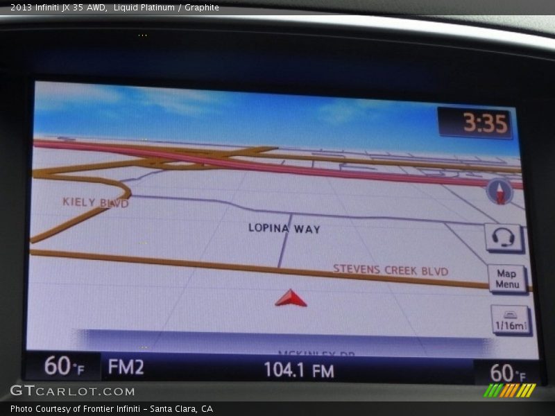 Liquid Platinum / Graphite 2013 Infiniti JX 35 AWD